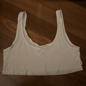 Aritzia TNA white tank XS